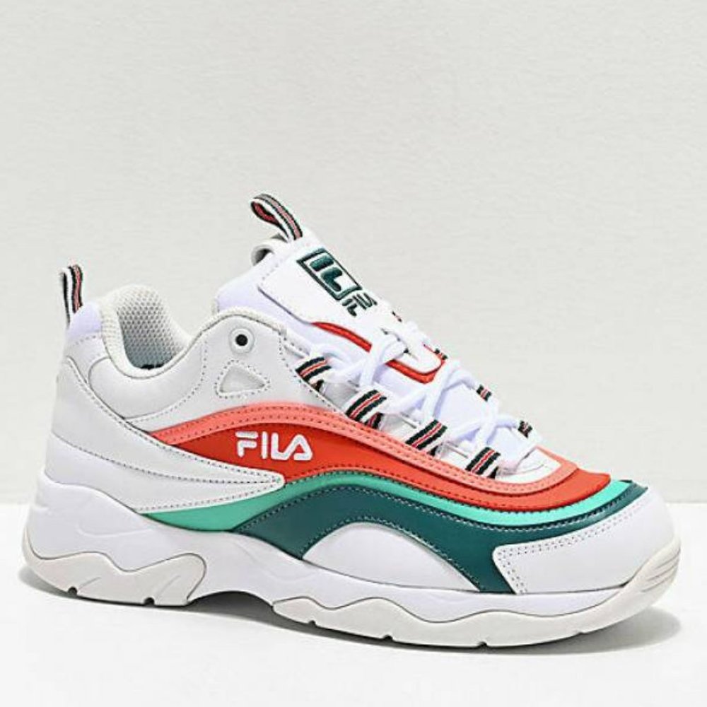 FILA Leather Platform Sneakers